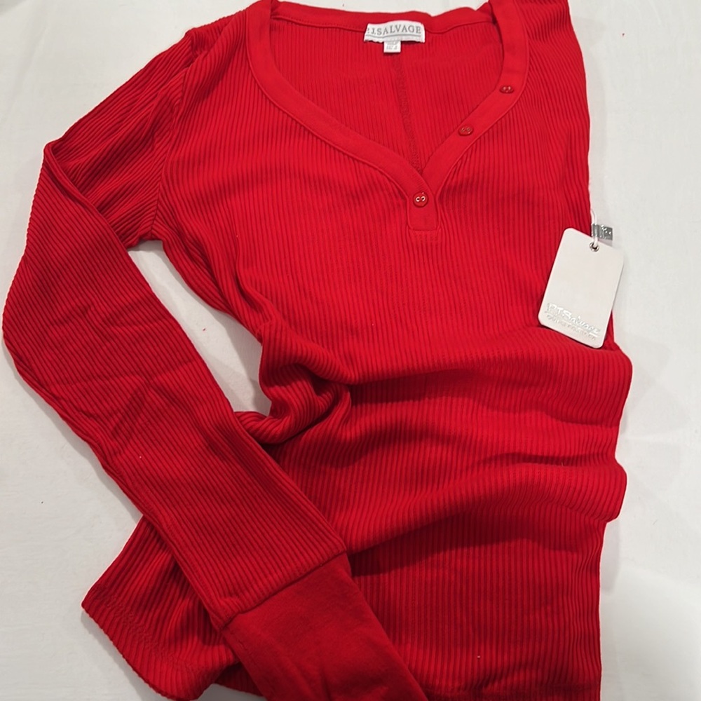 PJ SALVAGE TEXTURED ESSENTIALS LOUNGE SET SIZE SMALL